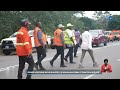 Edgard Moukoumbi sur les chantiers de Moanda-Bakoumba et Franceville-Mvengue