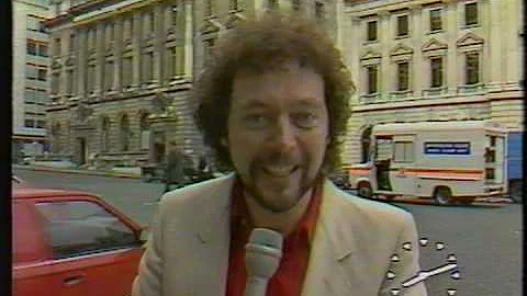 Candid camera with Jeremy Beadle clamping a police...