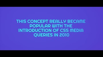 History and Evolution of Responsive Design | chapter 2