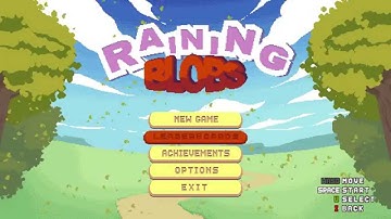 Raining Blobs, new menu background