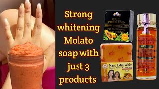 Strong Whitening Molato soap with just 3 products