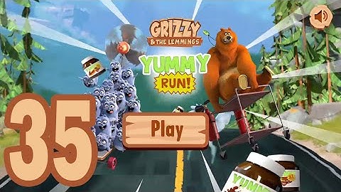 Grizzy and the Lemmings Yummy Run - Gameplay Walkthrough part 35 (Android/iOS)