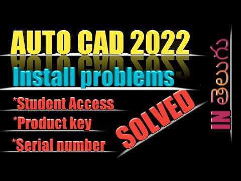 Install Autocad without product key and serial number|| product key and serial number problem solved