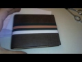 Men wallet with stripes