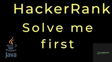 Solve me first hackerrank solution in java | solve me first | codedecks