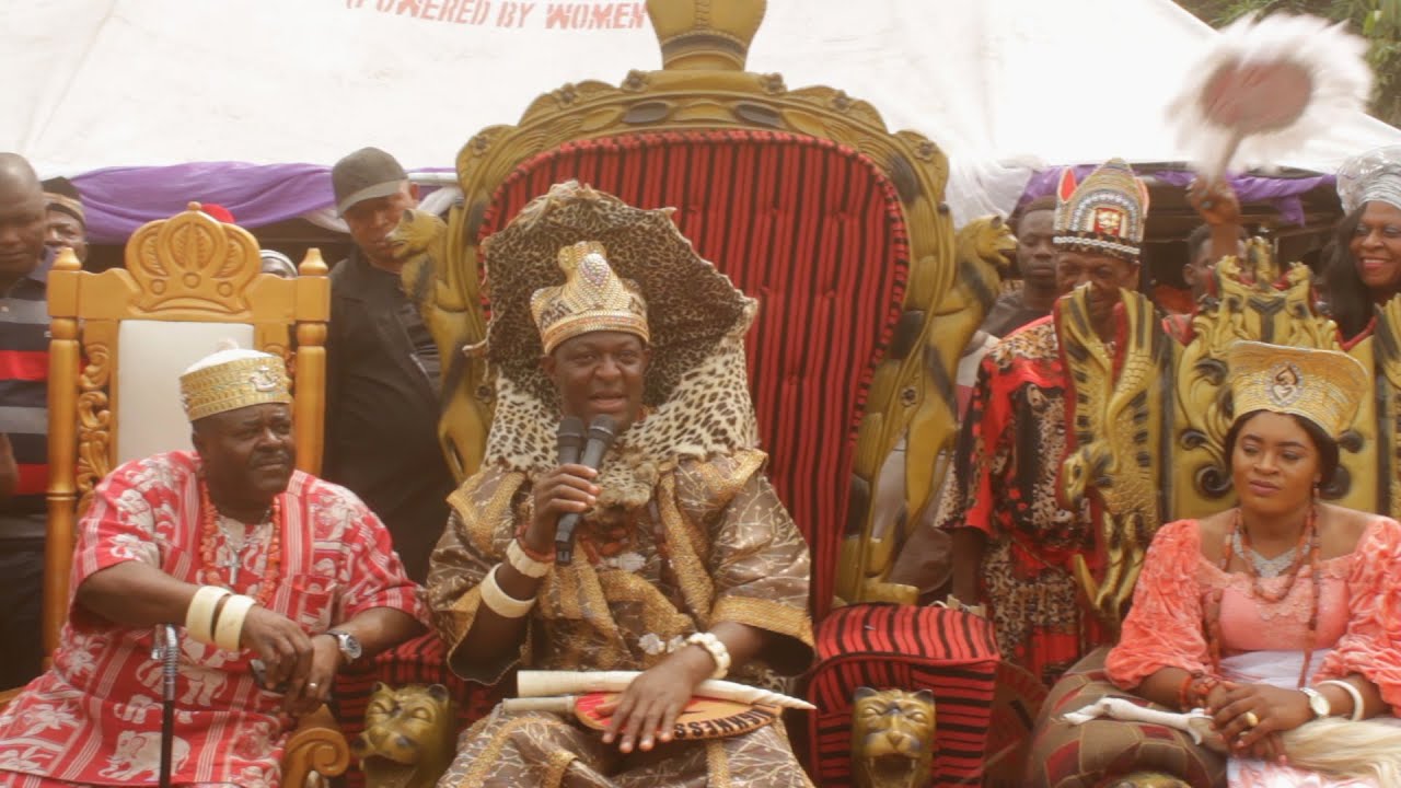 CELEBRATION IN NKANU LAND AS IGWE SUNDAY NWOBODO ASSENDS THE THRONE OF UMUISU KINGDOM.