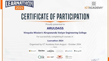 How to Download ICT ACADEMY LEARNATHON 2024 Participate Certificate in Tamil More Details Below 👇🏻