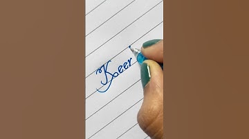 Writing a Beautiful Name: Keertana🌸 | Italic Script Calligraphy #slant #writing #italic #Handwriting