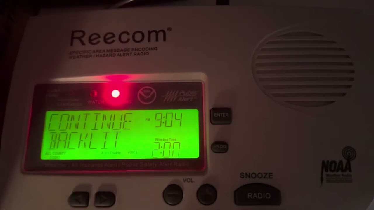 EAS Flash Flood Warning on NOAA Radio (1/8/2026) EAS 