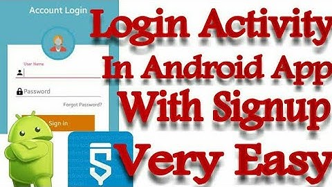 #34. Sketchware Tutorials- Login Activity in Android app using Sketchware
