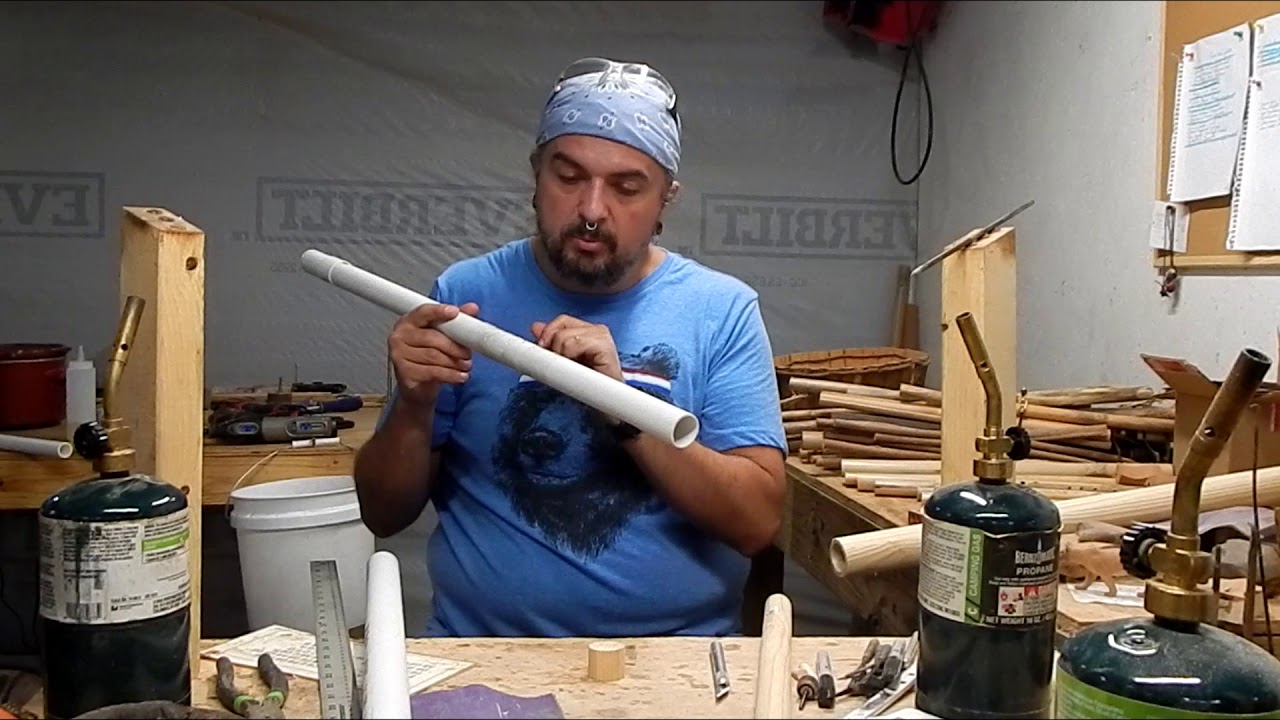 Как сделать низкую басовую флейту коренных американцев из ПВХ