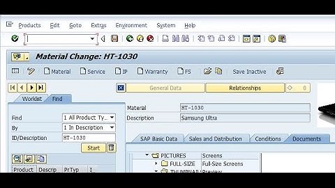 Product in SAP CRM GUI