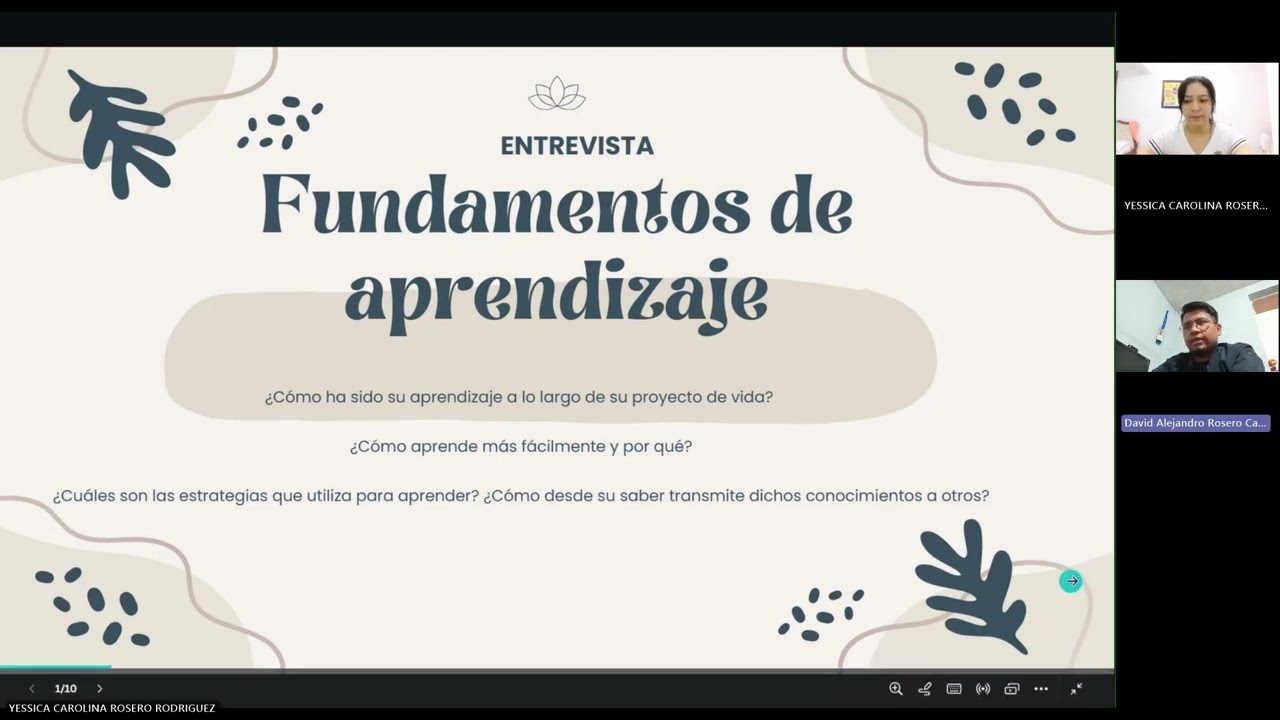 Entrevistas, curso fundamentos de aprendizaje.