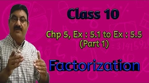 Class 10 | Maths karachi board | Chp5 , Ex : 5.1 to Ex : 5.5 | Part 1 | Lecture # 8 || By SIR SHAHID