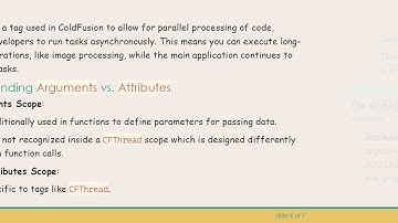 Understanding CFThread in ColdFusion: Differences Between Arguments and Attributes