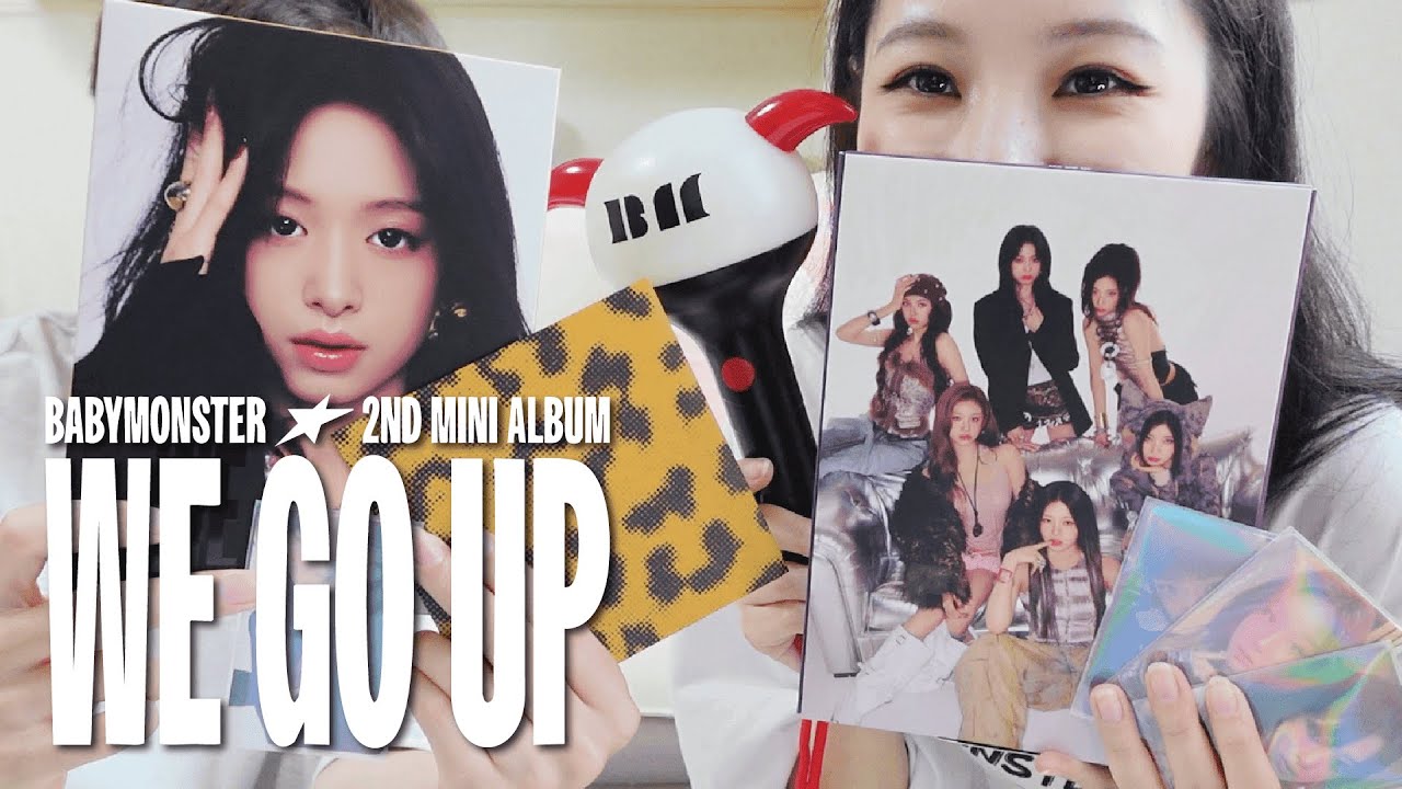 「WE GO UP」unboxing｜これから購入予定の方は参考に！彼氏とBABYMONSTERの新曲MVを初観賞＆アルバム開封vlog