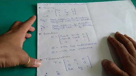 CAD-1 | 2D & 3D transformation | RTMNU Nagpur University