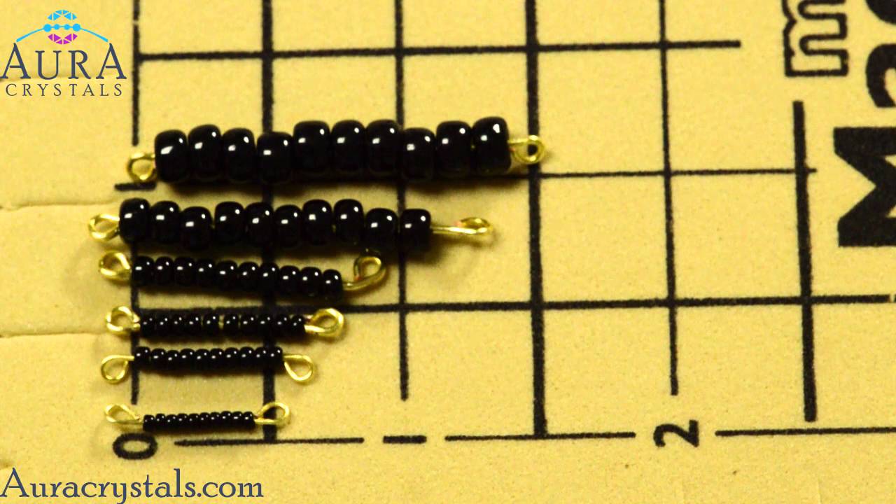 Seed Bead Size - YouTube