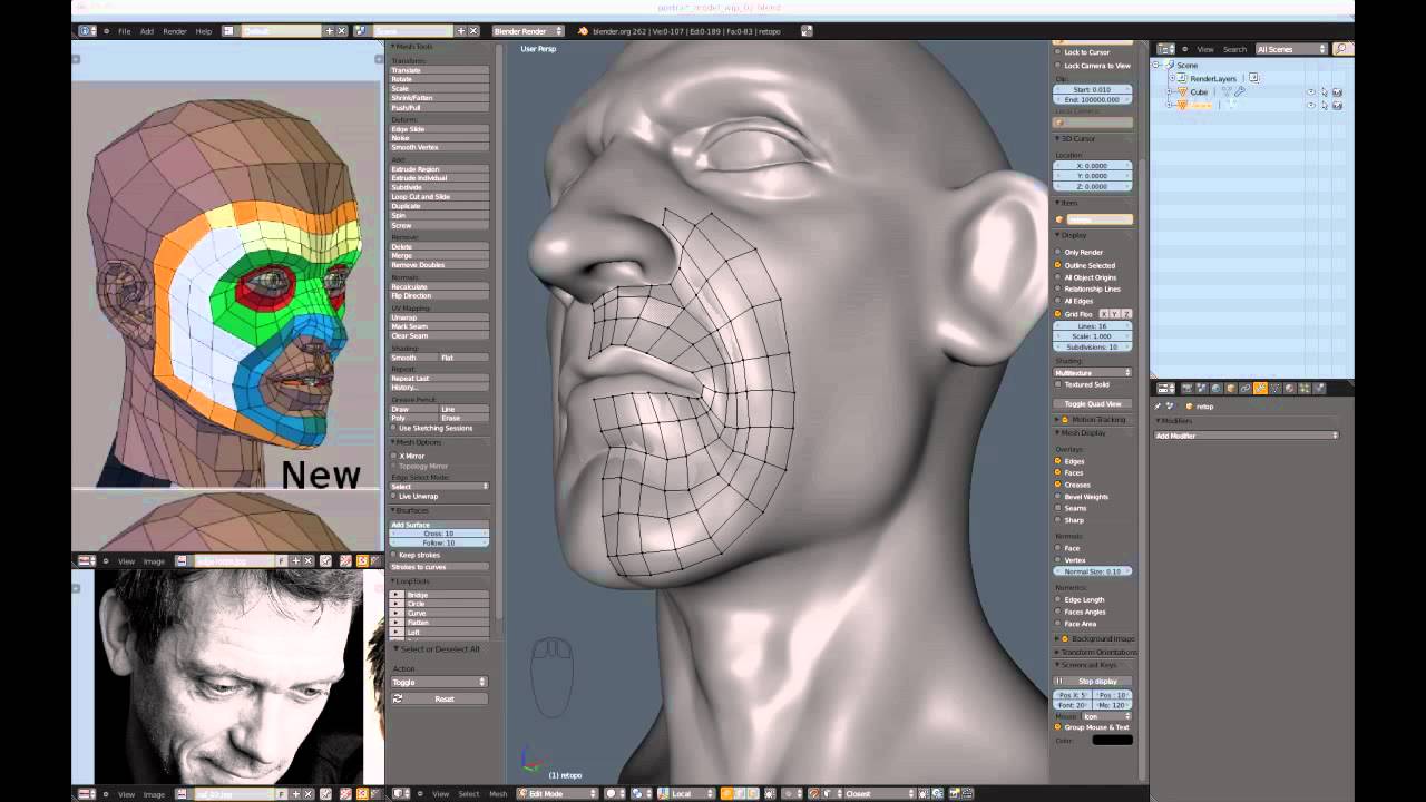 Hollow kapok weekend Creating a Realistic Head in Blender - part 01 - YouTube