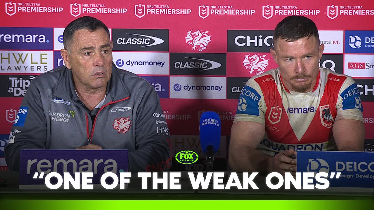 “Not tossing up any excuses!” 🗣️ Flanno filthy after Dragons 40-0 loss | Dragons Press Conference