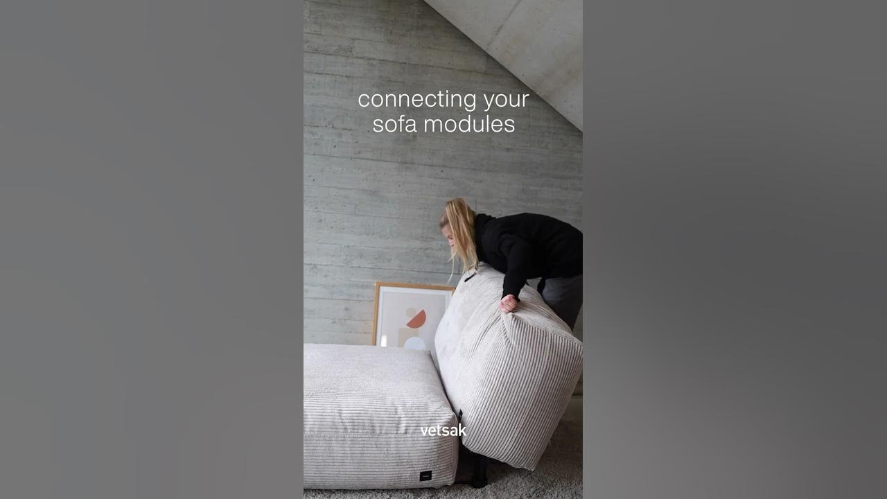 How to connect your vetsak sofa modules YouTube