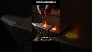 Horseshoes Are Custom-FITTED by Heating and Hammering 🐴