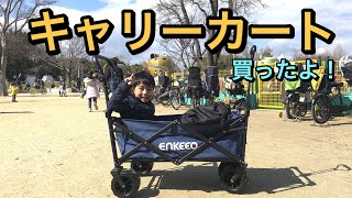 キャリーカートを買ったよ！【キャリーワゴン、マルチキャリー、キャンプにおすすめ！　enkeeo 】