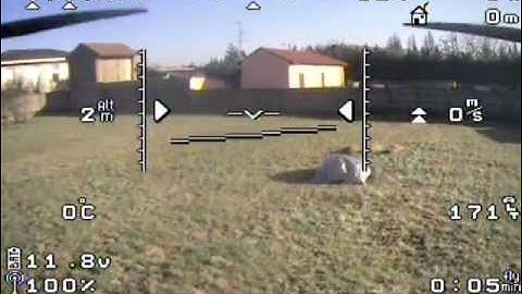 Fifth fly test MinimOSD Rushduino