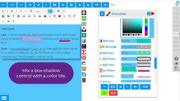 Drag and drop HTML styles