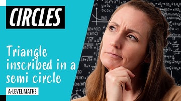 Why a triangle inscribed in semi-circle always has a right angle, explained!