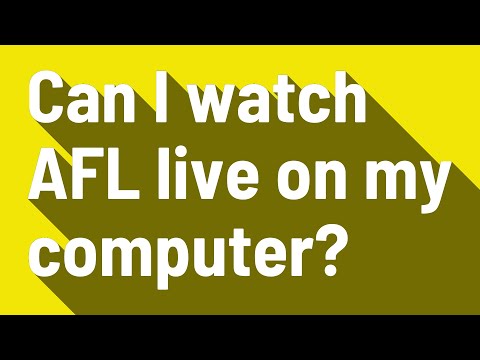 Can I watch AFL live on my computer?