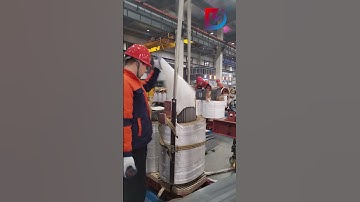 The transformer windings are assembled onto the core