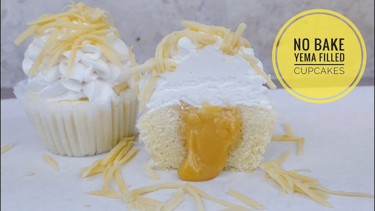 No Bake Yema Filled Cupcakes | How to make no bake yema filled cupcakes (easy cupcakes)