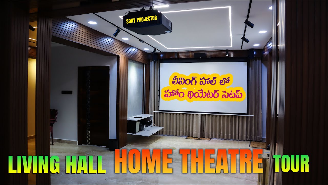 Living Room Home Theatre Tour | How To Convert Living Room To Home ...