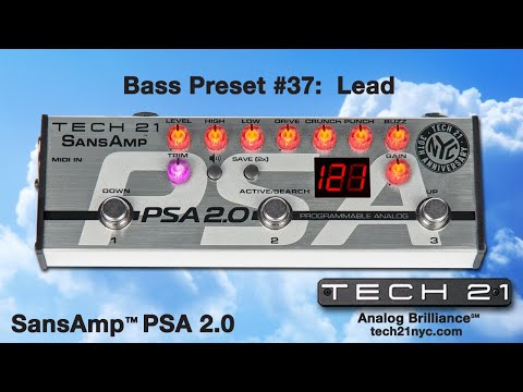 Tech 21 SansAmp PSA 2.0 Programmable Instrument Preamp Pedal
