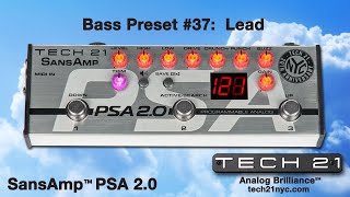 Tech 21 SansAmp PSA 2.0 Programmable Instrument Preamp Pedal
