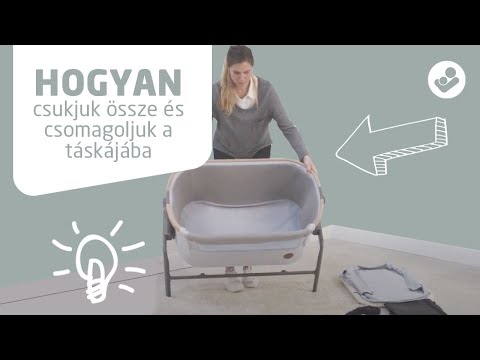 Maxi-Cosi Iora co-sleeping babaágy összecsukása és táskába csomagolása -  YouTube