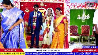 YANDRA'S WEDDING CEREMONY || TITUS WEDS SHARON || ON 29-05-2024@4:00PM