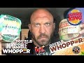 Burger King DOUBLE Impossible Burger VS DOUBLE Whopper - Ryback Food Mukbang Challenge