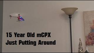 15 year Old Heli - Blade mCPX - Putting Around Inside