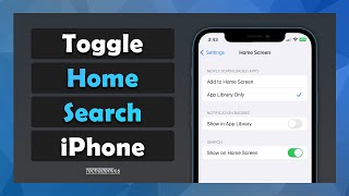 How To Hide Search Icon From Home Screen iPhone | Step By Step