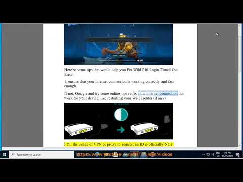 Fix Wild Rift Login Timed Out Error (2020 Full Tips)
