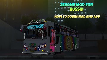 ZEDONE mod for bussid | how to download and add mods in bus simulator indonesia