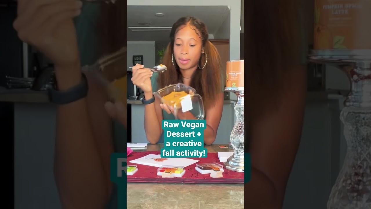 Trying a raw vegan dessert + we’re getting creative for the fall!