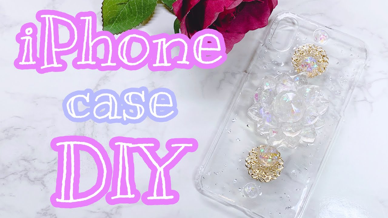 Uvレジン 幻の銀水晶iphone Case Diy Youtube