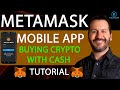 Metamask  buying crypto with fiat  tutorial  how to buy crypto with cash through metamask