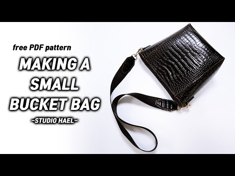 Making a small bucket bag / 스몰 버킷백 만들기 / Leather craft PDF / 가죽 공예 패턴