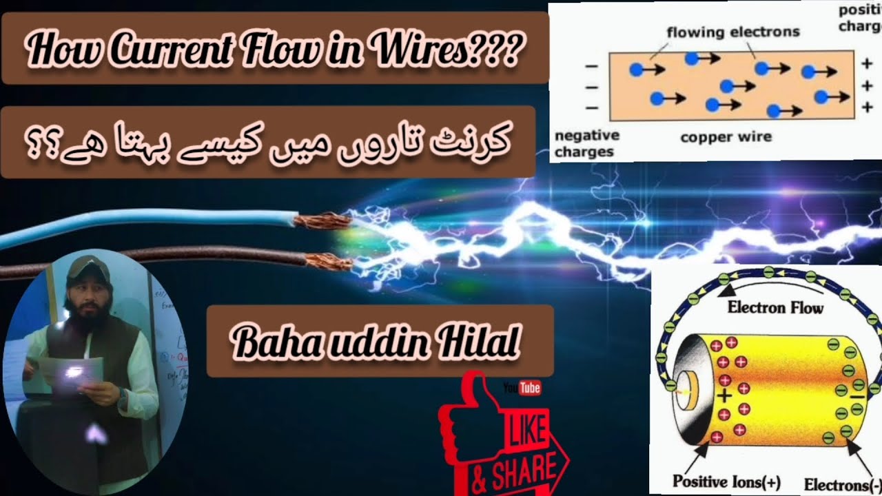 How Current Flow in Wires ?|| Physics by Hilal #school #viral # ...