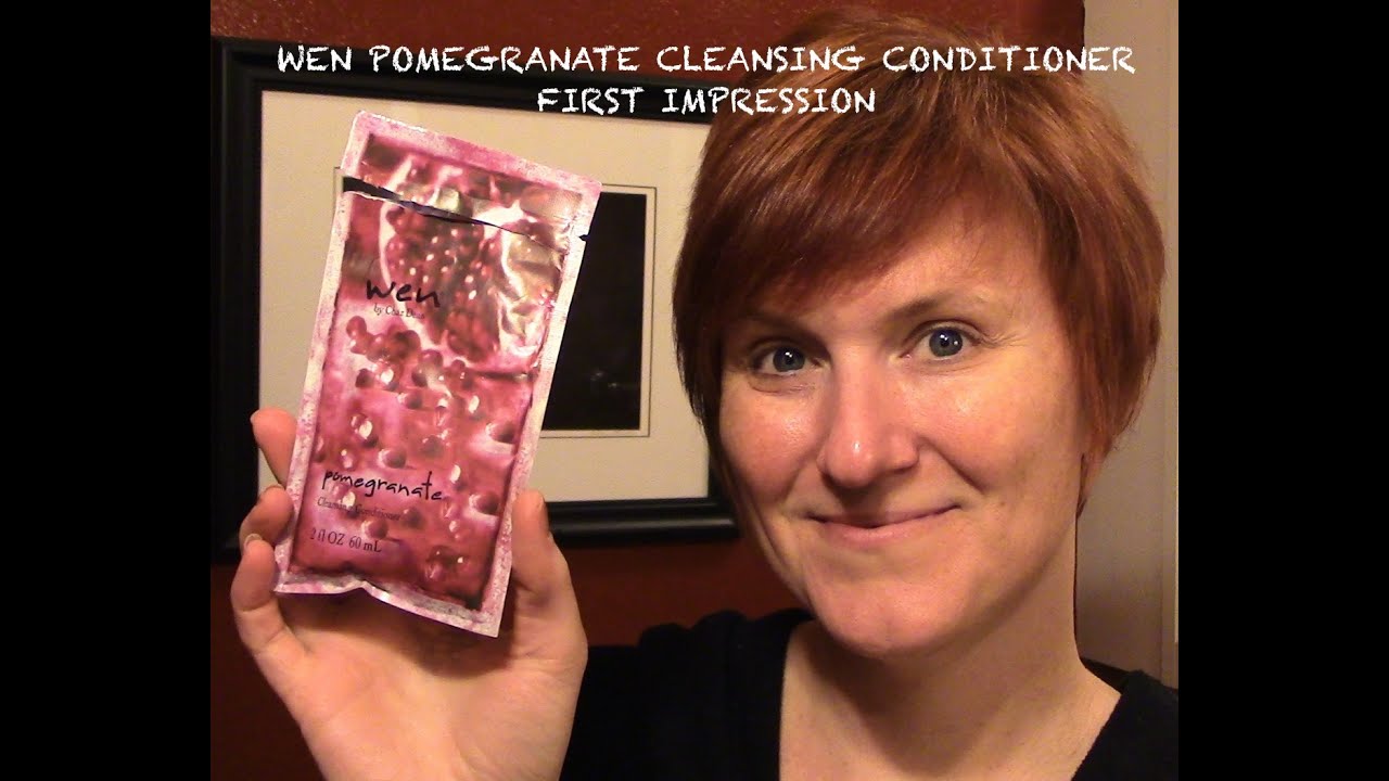 Wen Pomegranate Cleansing Conditioner First Impression Youtube
