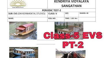 Class 5 EVS PT-2 Sample Question Paper for Kendriya Vidyalaya Students by KV Teacher